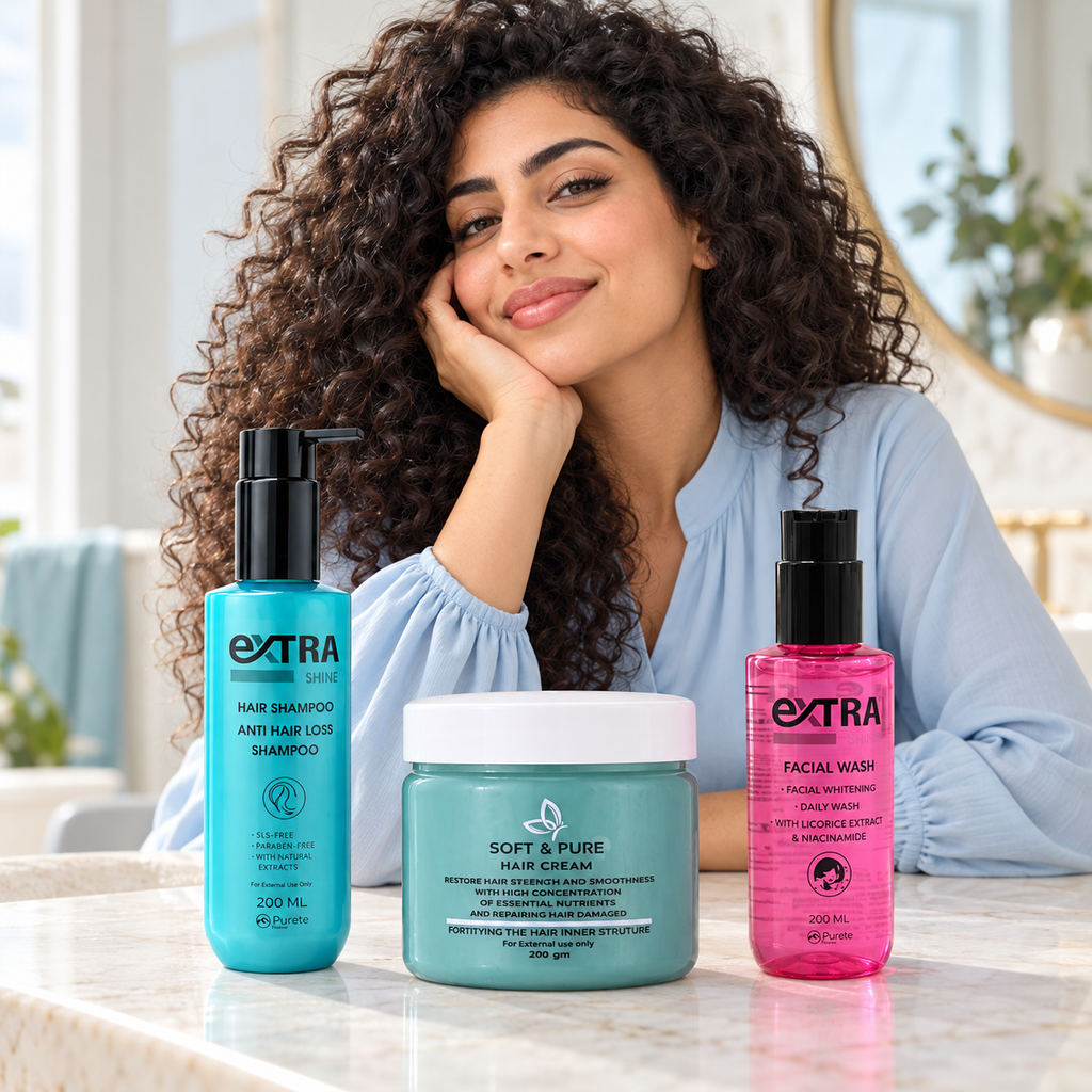 Flash Sale | Soft & Pure Curly Cream + FREE Extra Shine Shampoo & Facial Wash — lifestyle