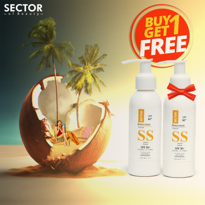 Sector Sunscreen lotion spf +50  ( 1+1 ) offer